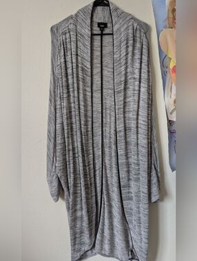 Mossimo Drop Shoulder Long Line Open Front Cardigan